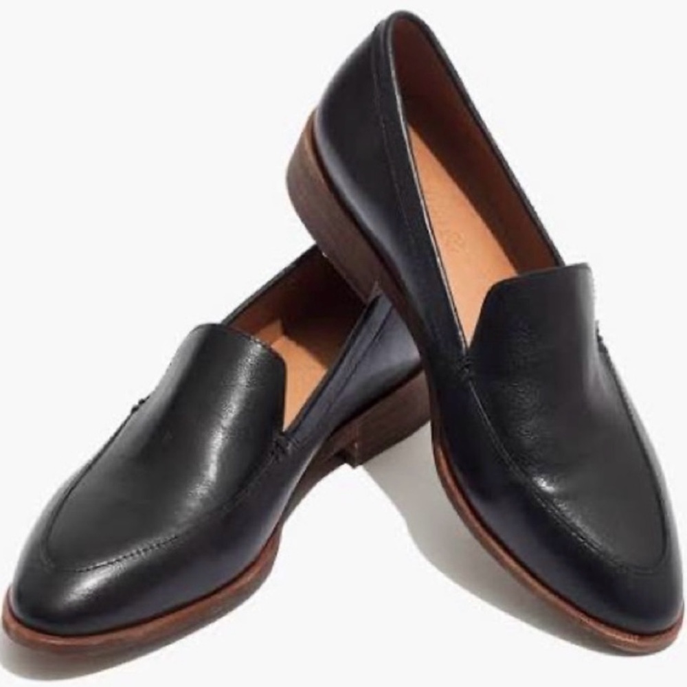 Madewell Black Leather Mules